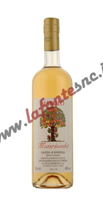 Grappa Marolo Monriondo di Barbera 70 cl.